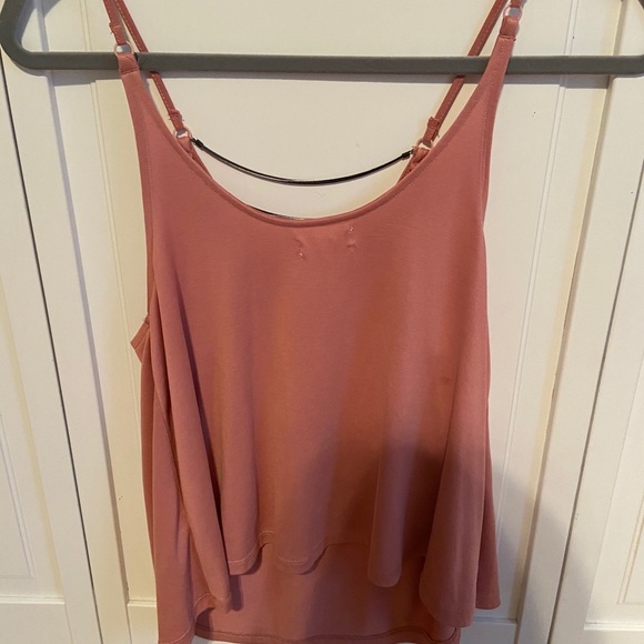Pink V Neck Tank Top - Picture 3 of 4